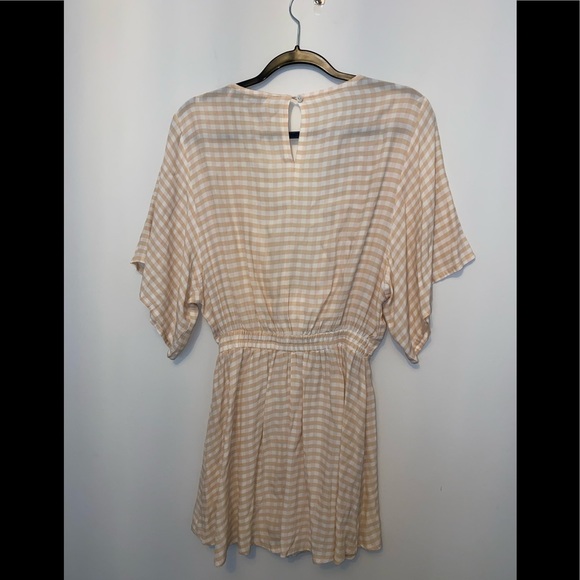 Faithfull The Brand Pink Gingham Tie Dress - Picture 3 of 5